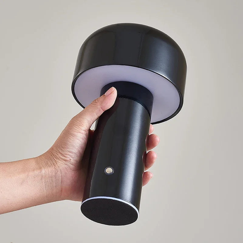 lampe de table champignon sans fil rechargeable variable type c