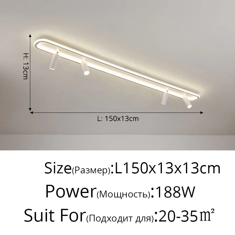 Plafonnier Acrylique LED à spots