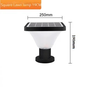 lampe solaire extérieure étanche pour jardin en aluminium