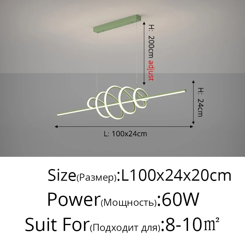 lustre moderne en led pour un éclairage élégant intérieur
