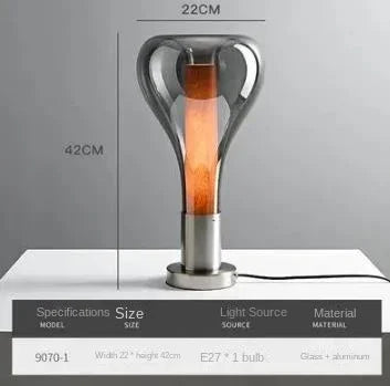 lampe à poser nordique moderne en verre design élégant pour décoration