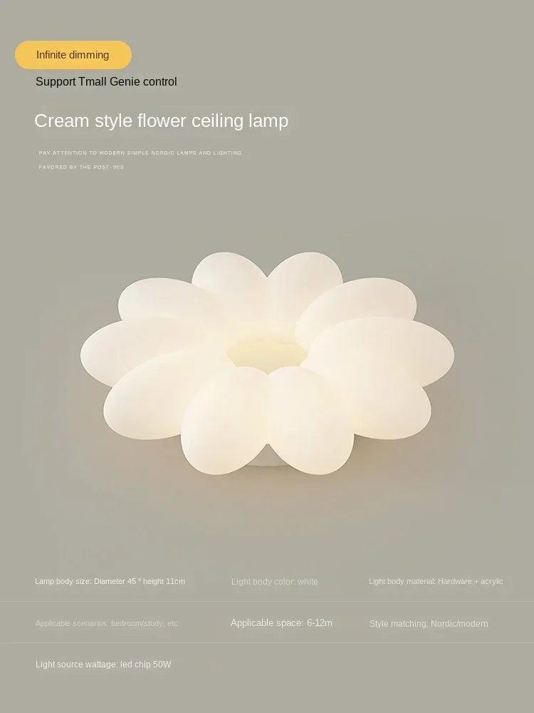 lustre créatif à pétales pour une ambiance chaleureuse et apaisante