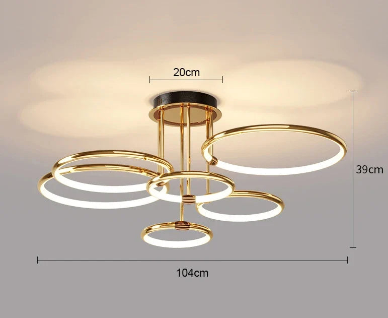 lustre led en silicone pour décoration intérieure élégante et moderne