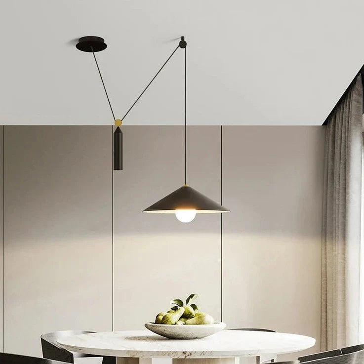 Suspension nordique créatif moderne avec lumières suspendues led