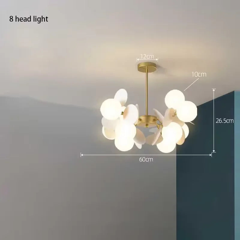 lustre moderne en verre design raisin doré luminaires suspendus