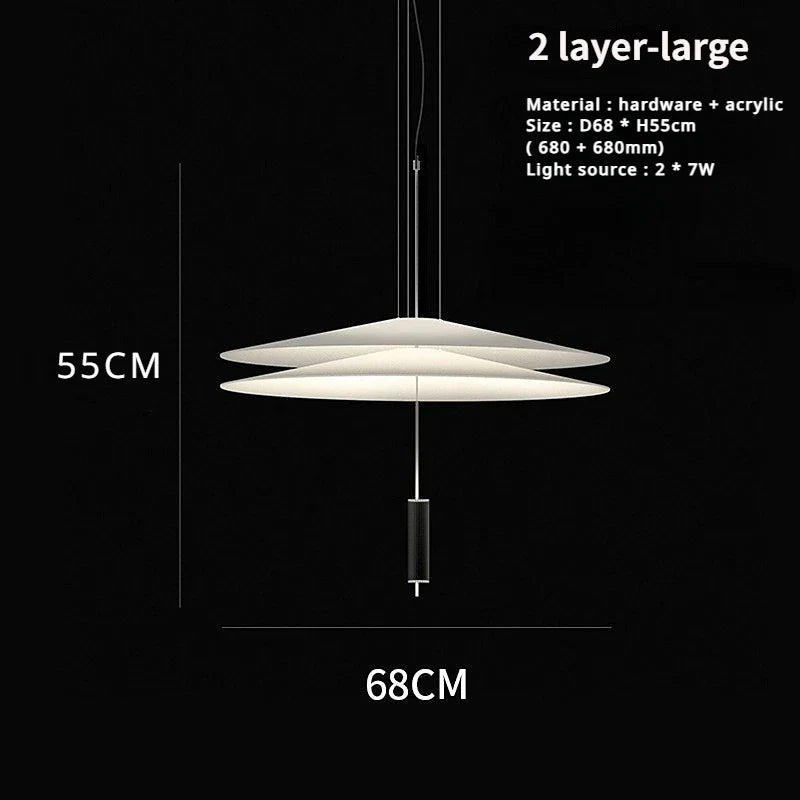 sandyha lustre style soucoupe volante led moderne décoration intérieure