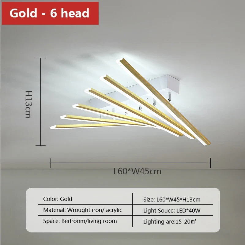 lustre moderne à leds pour décoration intérieure créative