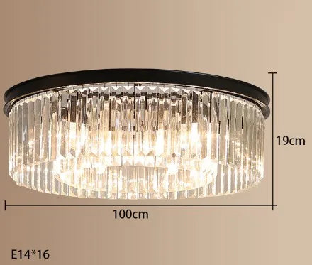 lustre en cristal suspendu pour éclairage intérieur design élégant