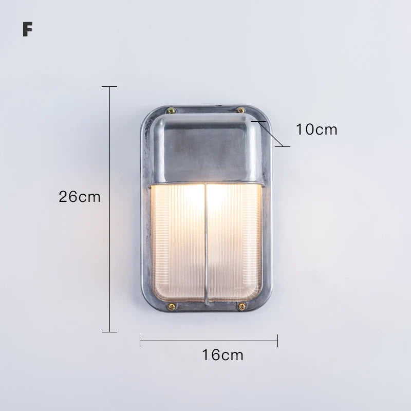 applique murale led rétro industrielle étanche pour extérieur et jardin
