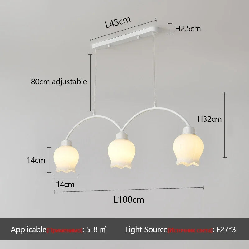 lustre design luxe à led avec orchidées persistantes modernes