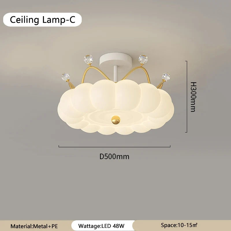 lustre moderne led avec suspension couronne option télécommande