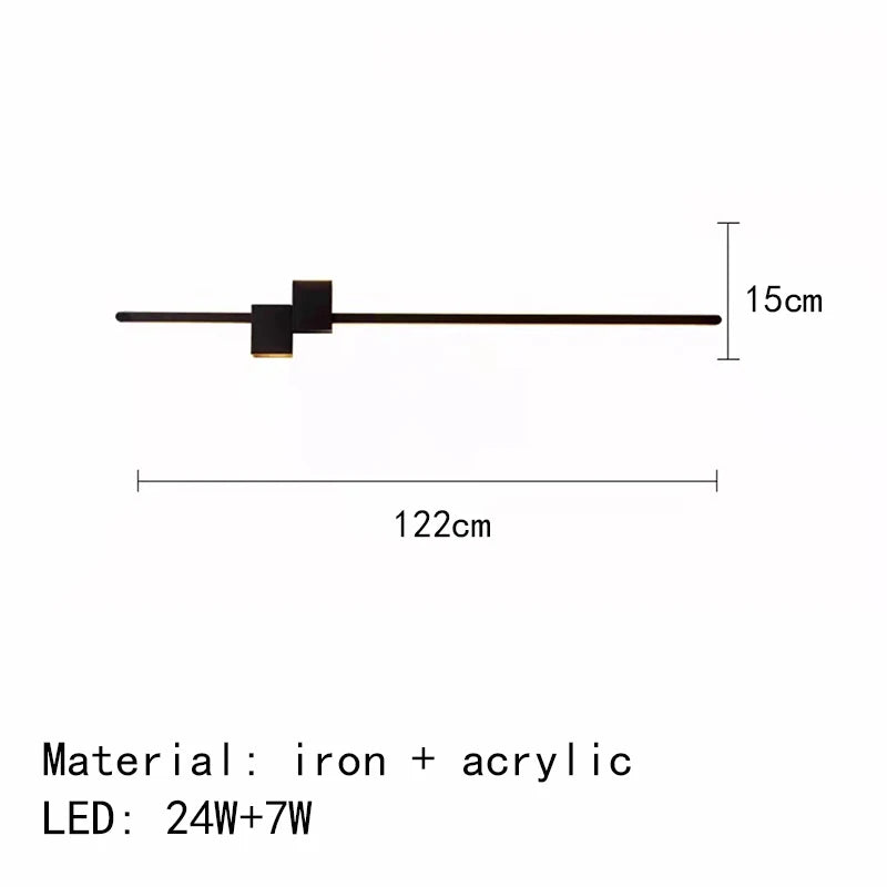 applique murale led minimaliste design artistique