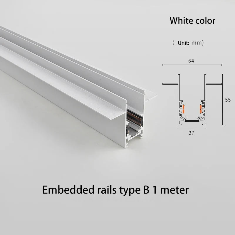 rails d'éclairage magnétiques led à intensité variable spot zigbee cob