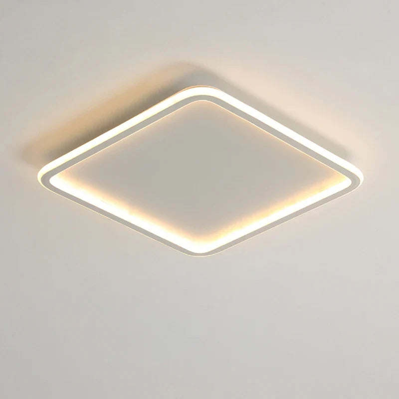 plafonnier à panneau carré ultra mince design moderne pour intérieur