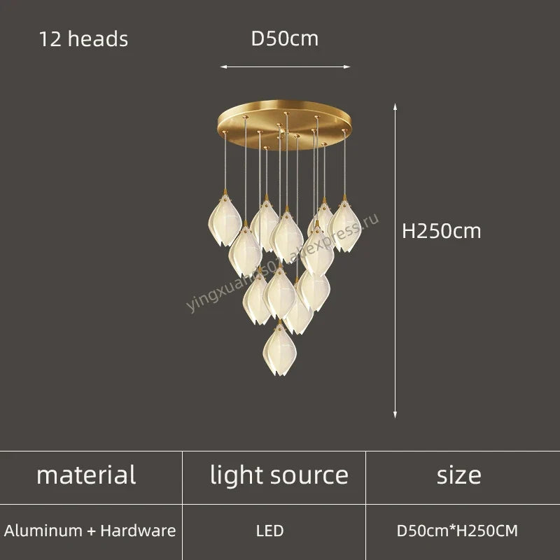 lustre créatif design nordique pour intérieur moderne et élégant