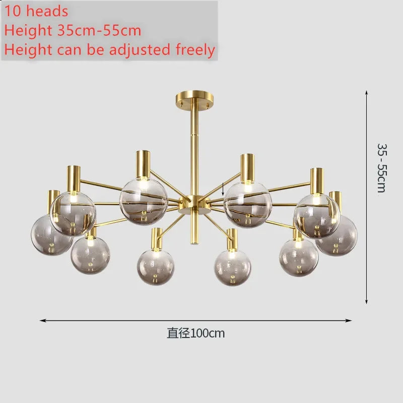 suspension led moderne vintage pour cuisine et salon