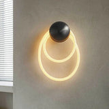 applique murale led en silicone anneau 3000k créative distinctive