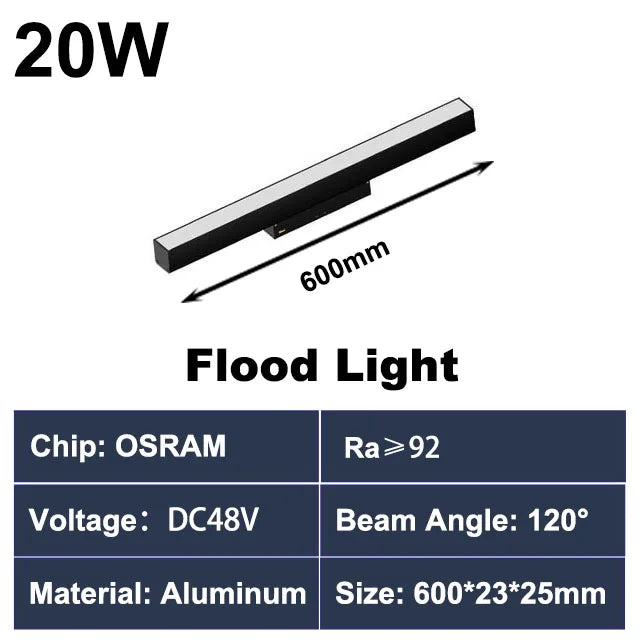 rail d éclairage magnétique moderne pour intérieur en aluminium