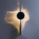 applique murale led chromée en acier inoxydable style science-fiction