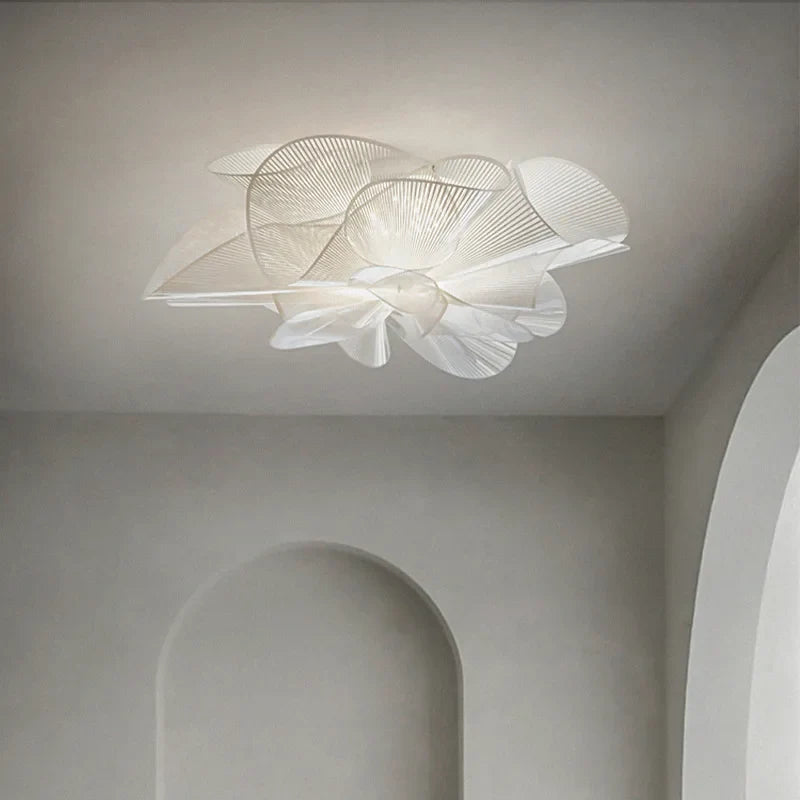 Plafonnier LED en PVC noir pour chambre à coucher