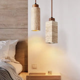 suspension en pierre lumineuse pour décoration intérieure moderne