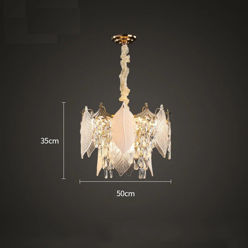 lustre en cristal design créatif pour éclairage moderne