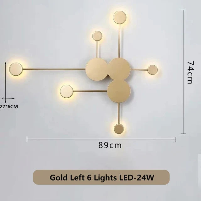Modern Nordic Black Wall Lamp  AC110V AC220V Bedroom Bedside Wall Sconce Light Art Decoration Fixtures Living Room Wall Lights