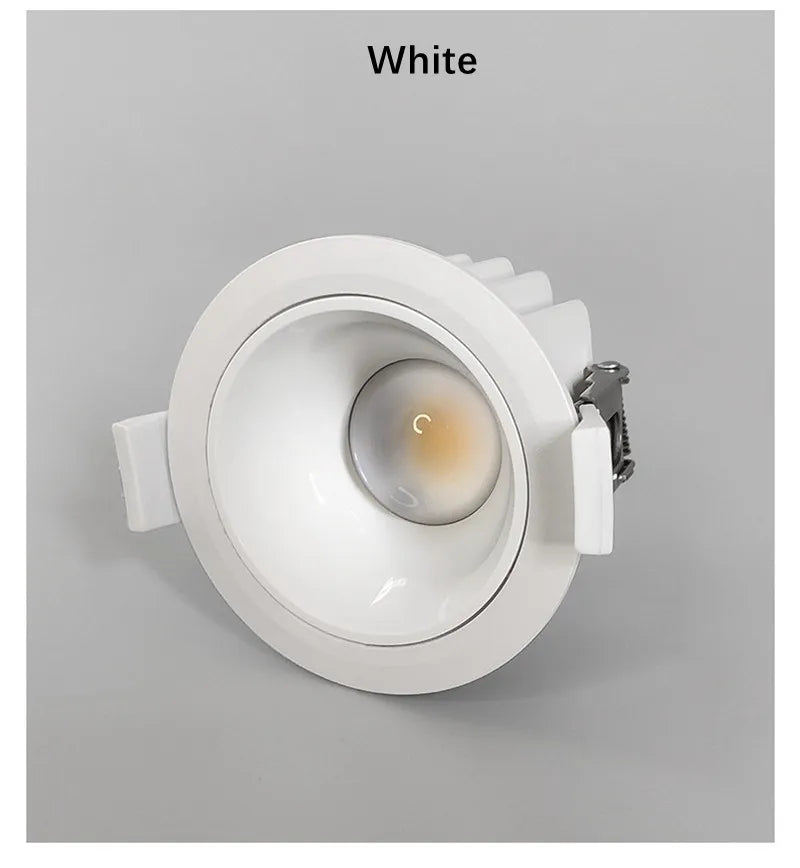 2023 The latest waterproof down light high-end narrow side led toilet kitchen embedded anti-glare household no main light