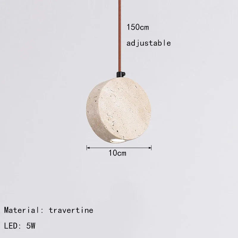 suspension en pierre fantaisie pour décoration intérieure moderne