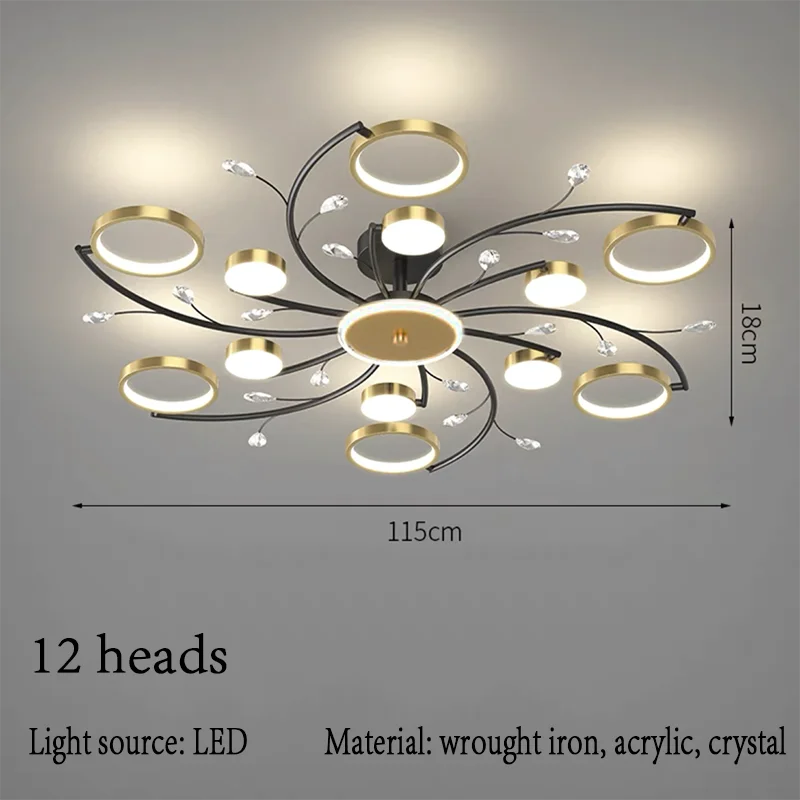 lustre nordique lumineux pour un éclairage intérieur élégant