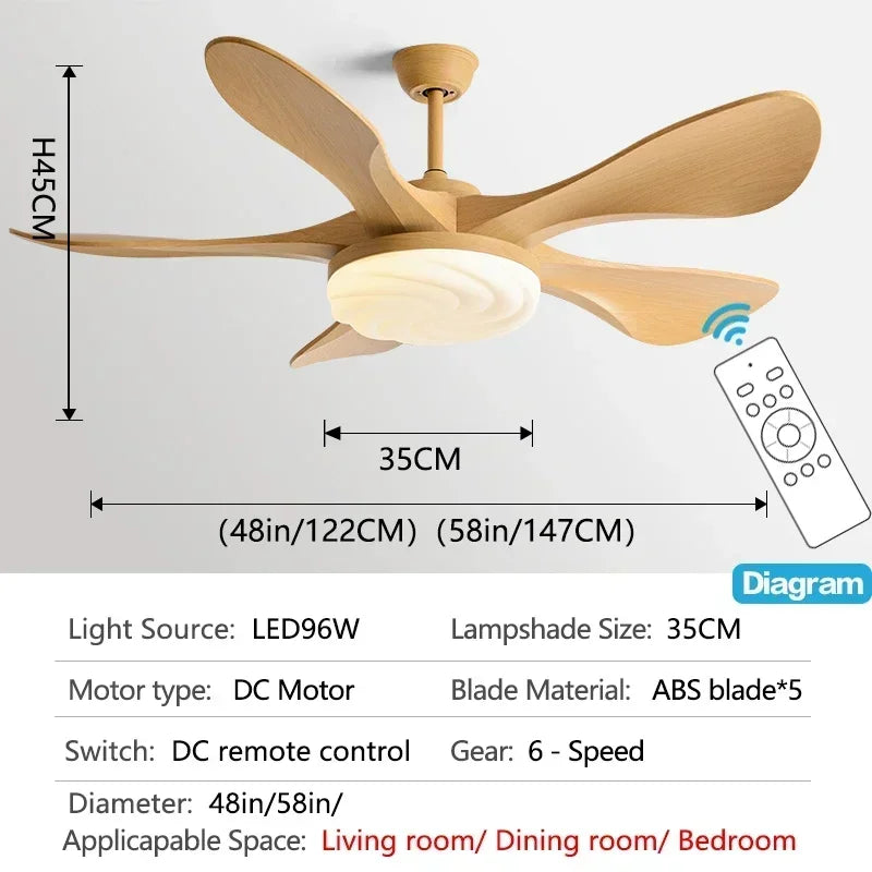plafonnier moderne avec ventilateur silencieux pour tous espaces