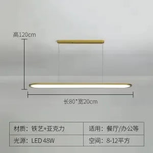 suspension led minimaliste moderne pour un éclairage design