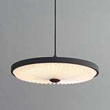 lustre moderne rond à suspension haute qualité plissé led