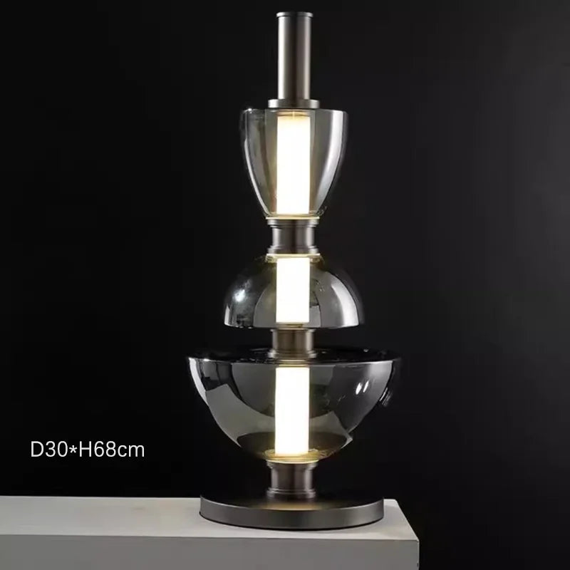 suspension en verre coloré design nordique pour éclairage élégant