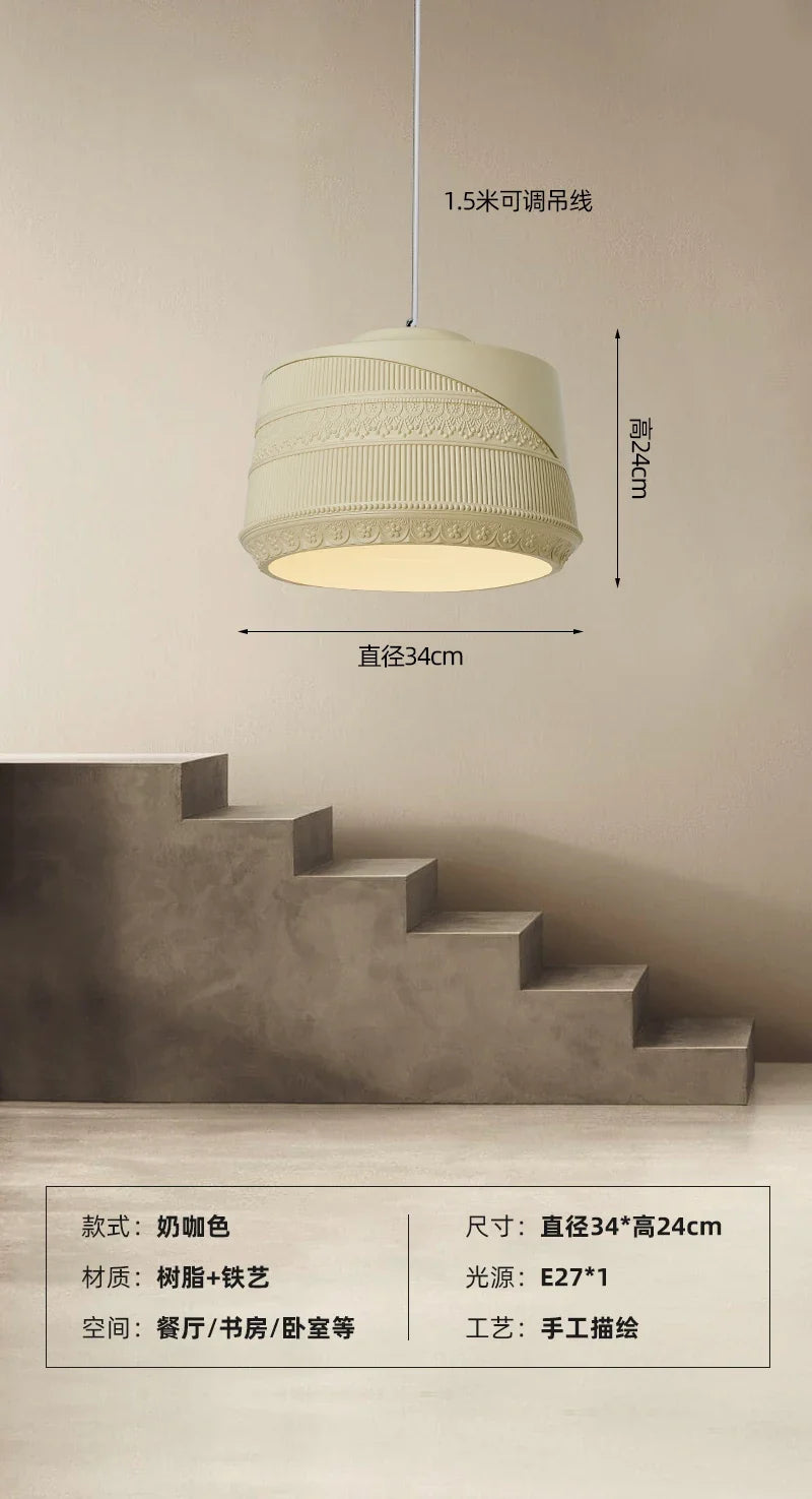 suspension design romantique rétro wabi-sabi pour restaurant et café