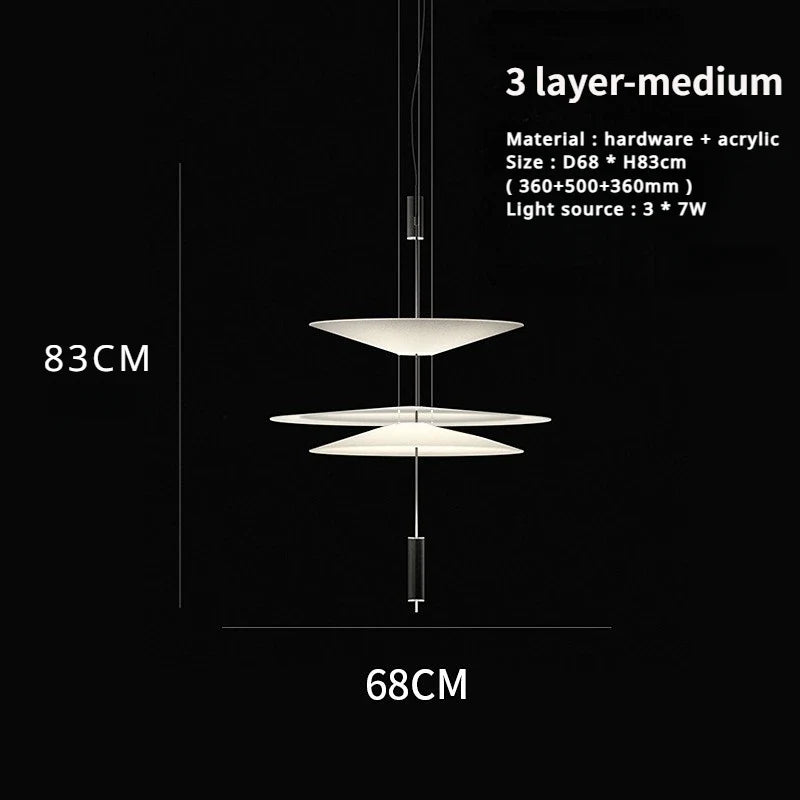 sandyha lustre style soucoupe volante led moderne décoration intérieure