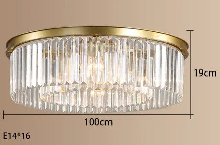 lustre en cristal suspendu pour éclairage intérieur design élégant