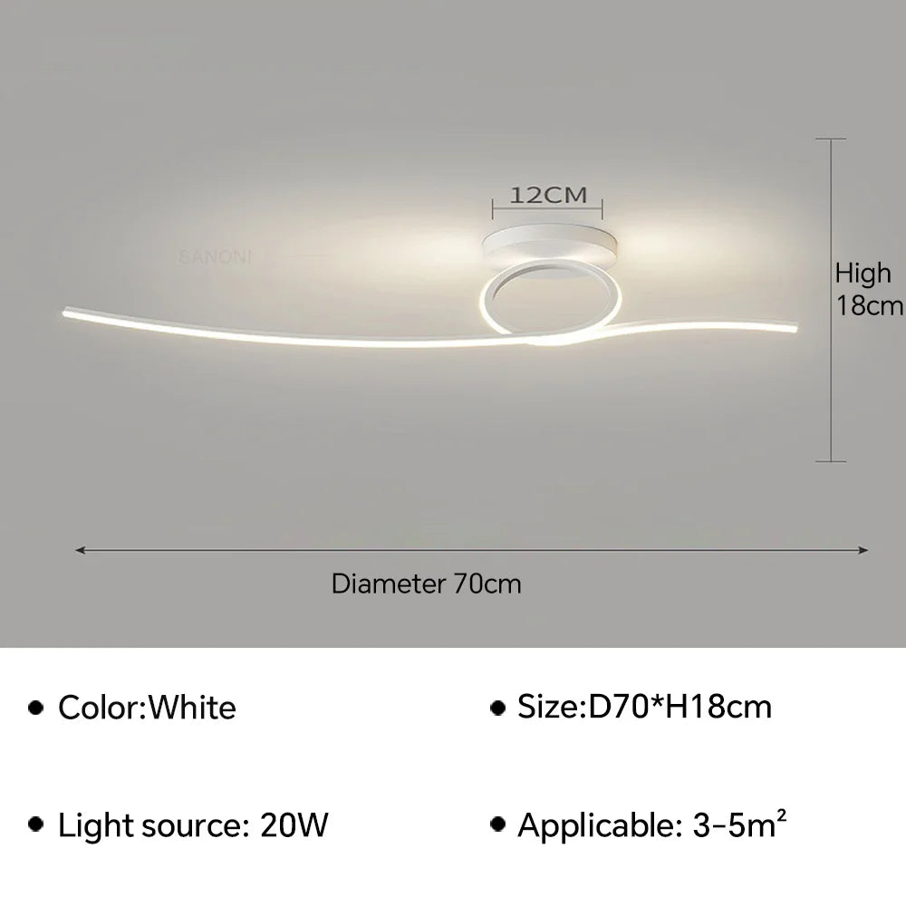 plafonnier led moderne pour une décoration intérieure élégante