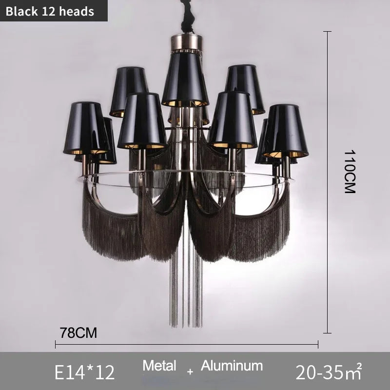 lustre de luxe moderne pour mariage avec lumières intégrées