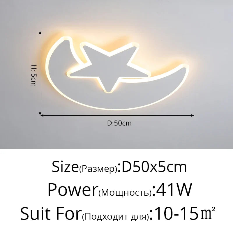 plafonnier moderne à leds avec télécommande pour éclairage intérieur