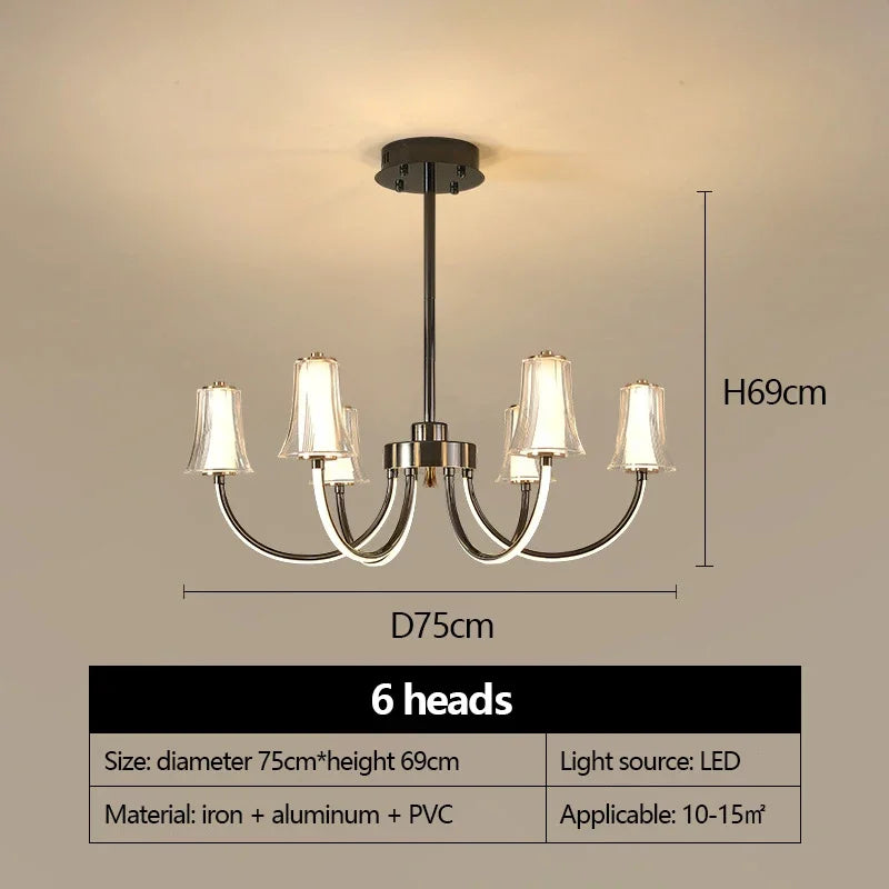 lustre postmoderne design minimaliste lampe led pour intérieur élégant
