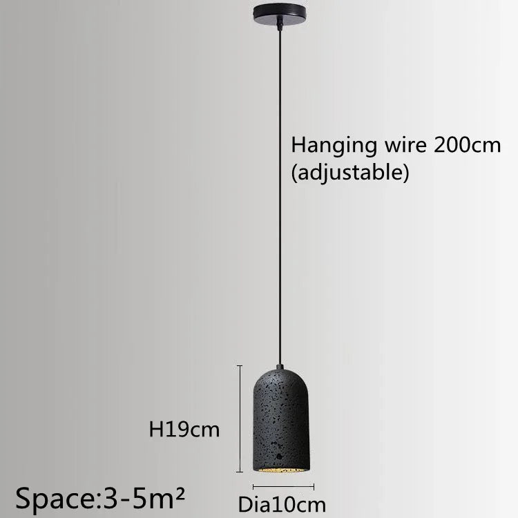 lustre haut de gamme en pierre design créatif industriel