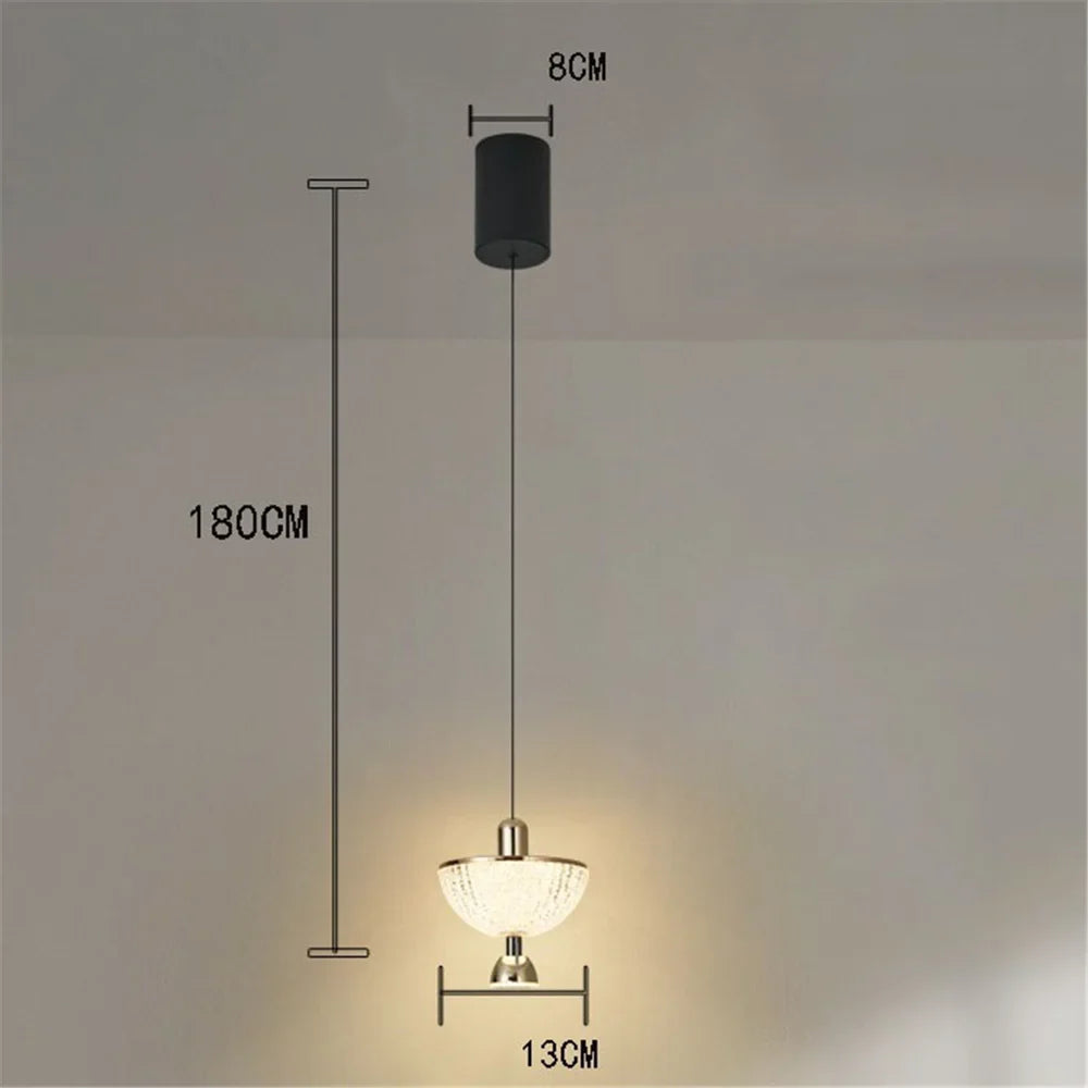 suspension créative en acrylique style nordique luxe décoratif