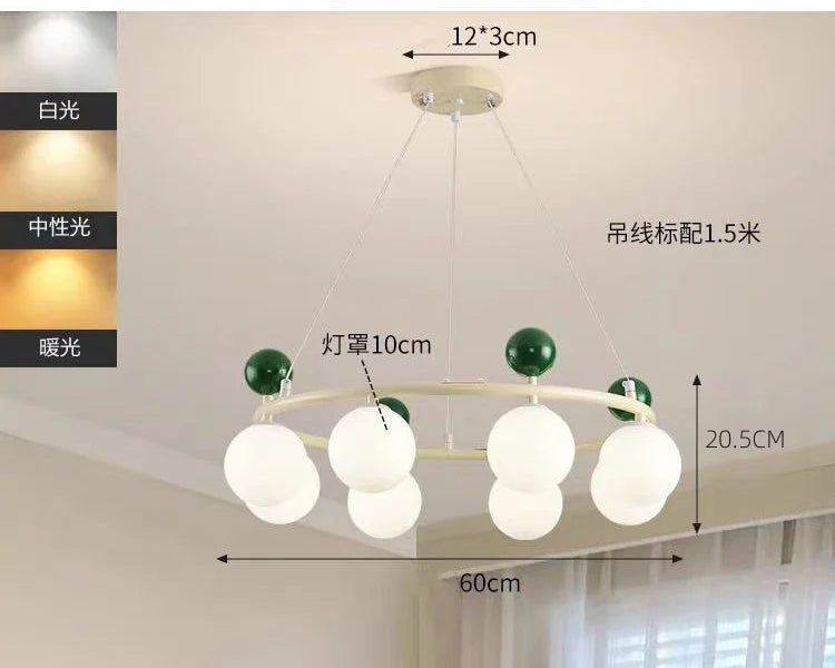 lustre moderne en métal et verre pour décoration intérieure