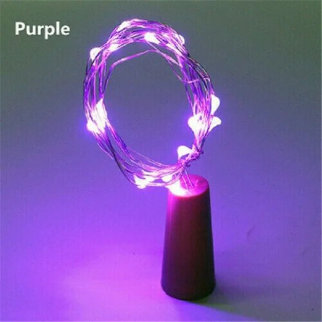 guirlande lumineuse led en fil de cuivre pour décoration festive