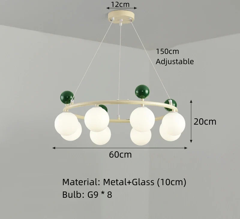 lustre en verre et métal 	 style éclairage dynamique