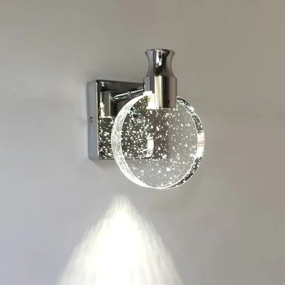 applique murale led de luxe en cristal décorative et veilleuse