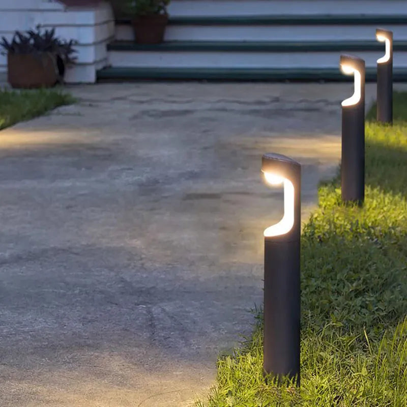 Aluminium Led extérieur pelouse lampe borne lumineuse extérieure étanche voie jardin lampe prairie paysage pelouse lumière AC110V 220V