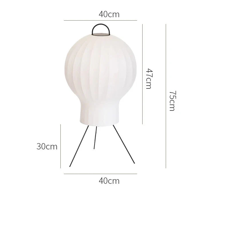 Jellyfish Floor Lamp Silk Standing Light Table Lamps for Bedroom Beside