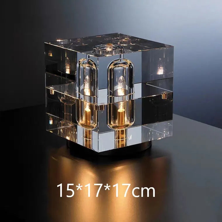 lampadaire post-moderne nordique en cristal doré led luxe
